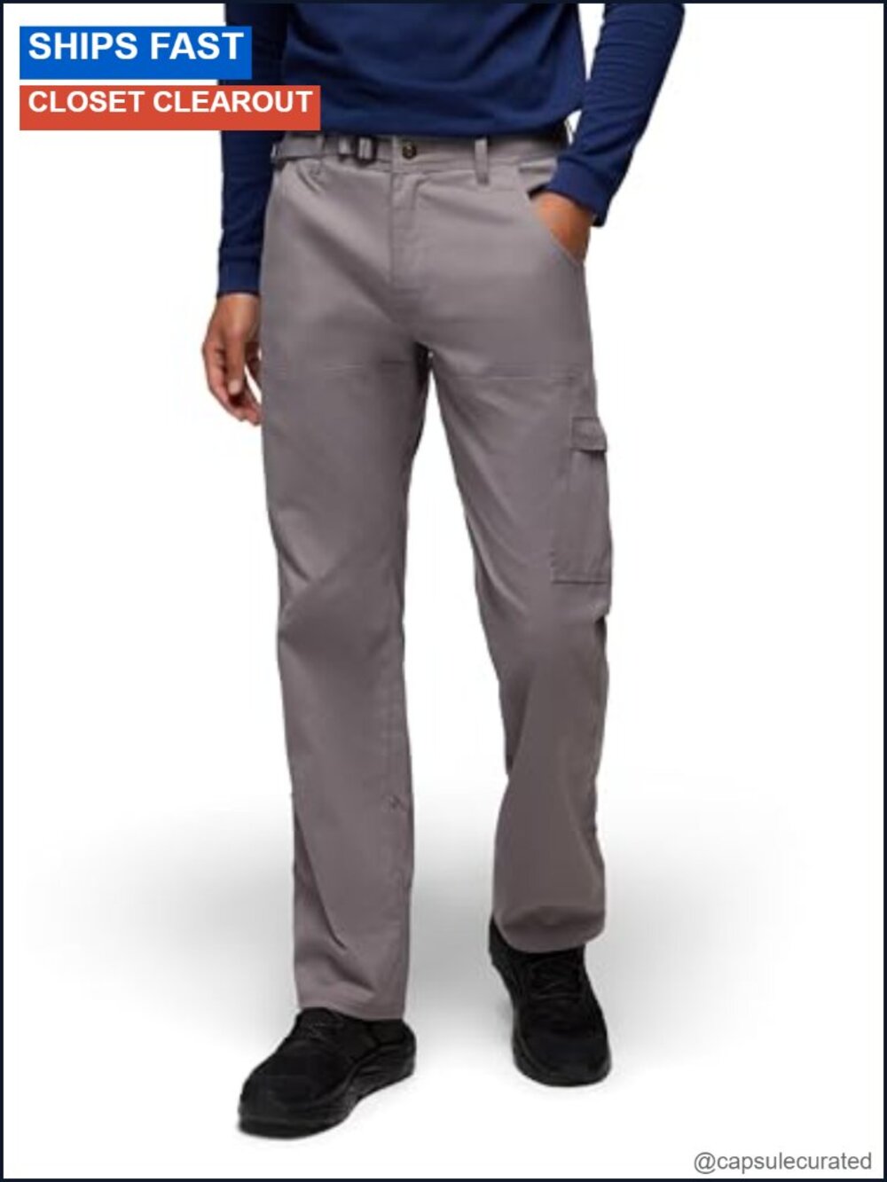 Men's Stretch Cargo Pants Quick Dry Multi-Pocket Hiking Trousers